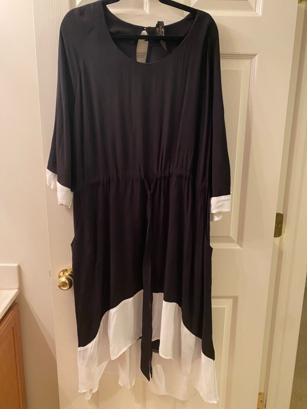 Melissa McCarthy Seven7 Black Scoop Neck Dress